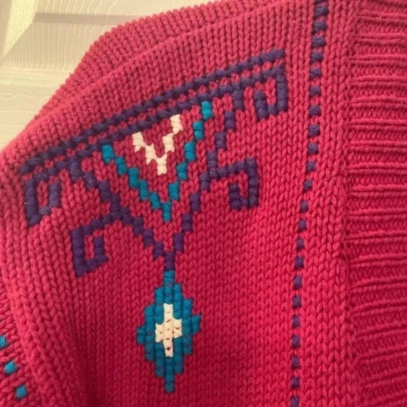 RETRO-CHARTER Collection  Cardigan-Pink​​​ - Picture 2 of 6